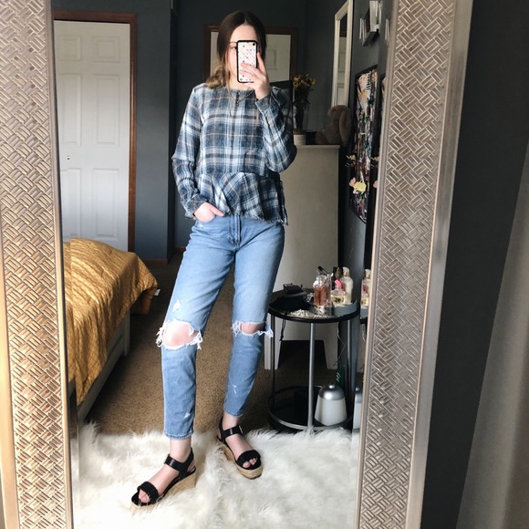 H&M Plaid Top - Picture 3 of 6